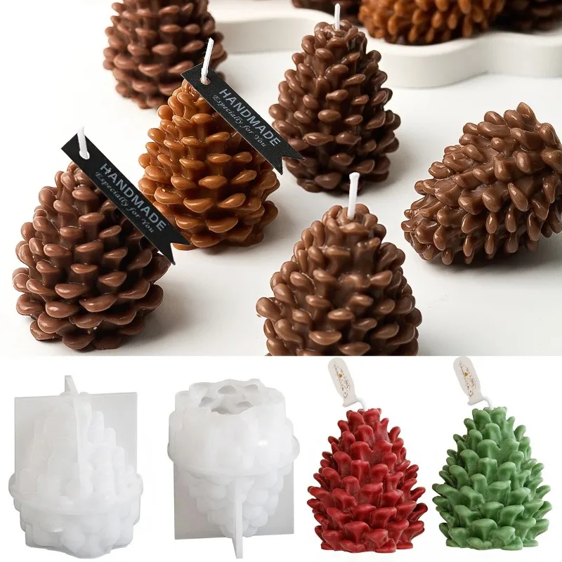Candle Making Books For Beginners - DIY 3D Tannenzapfen Silikon-Kerzenform Handgemachte Simulierte