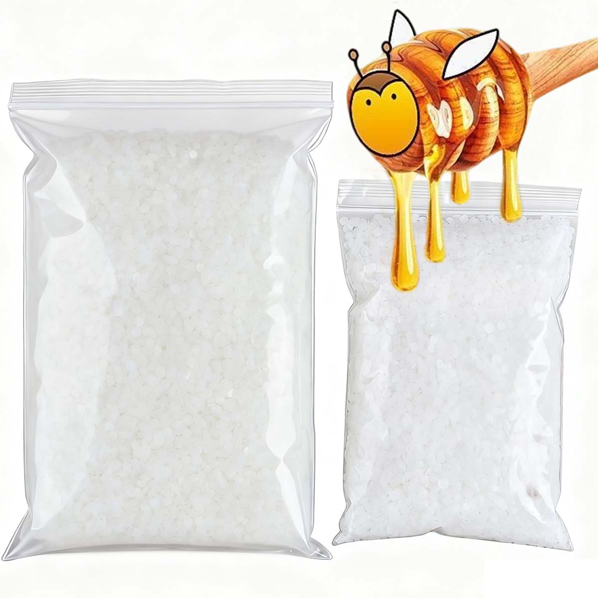 Candle Making At Home - 200g-1000g Weißes Bienenwachs Reines Natürliches Granulat
