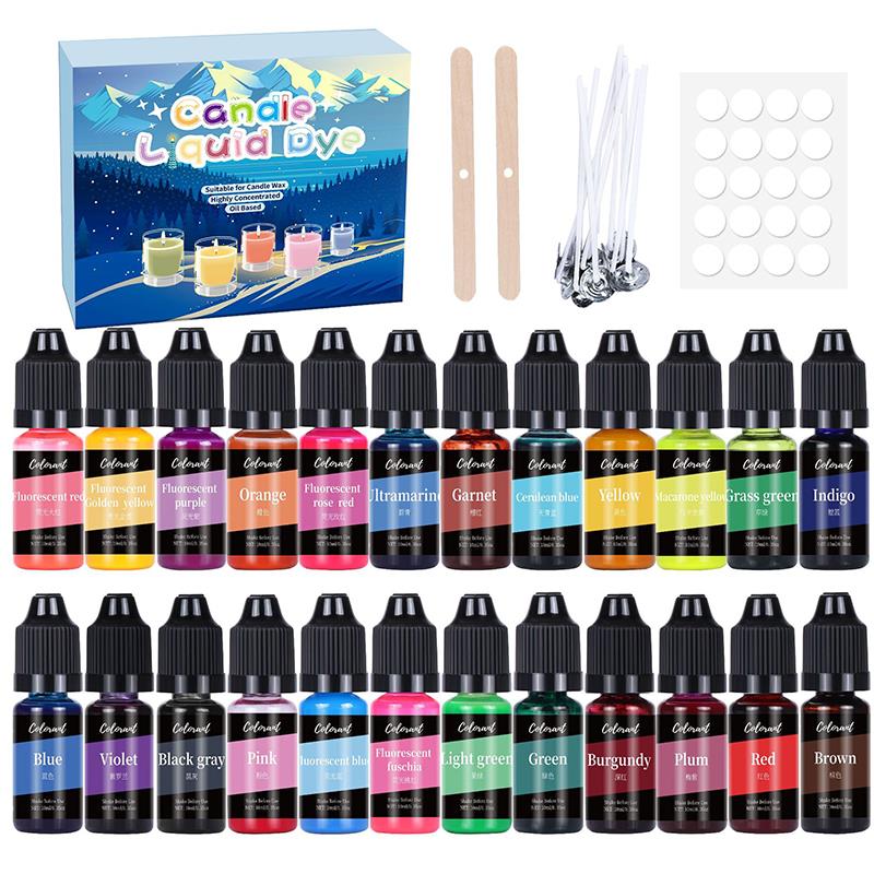 Candle Making Instructions - 20/24 farben Kerze Farbstoffe Pigment Set