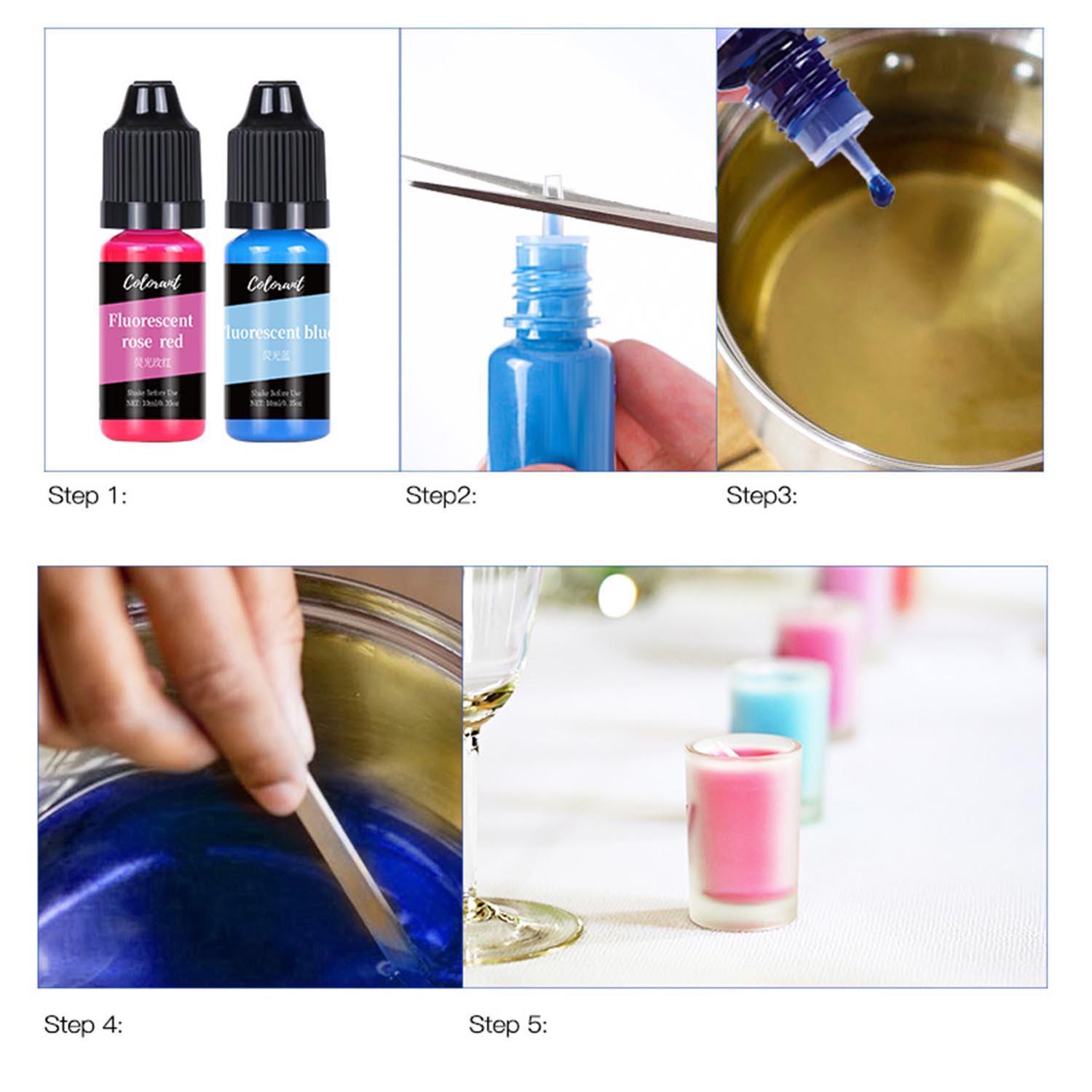 Kerzen farbstoffe Kit flüssige – Candle Making Instructions Bewertung und Preis