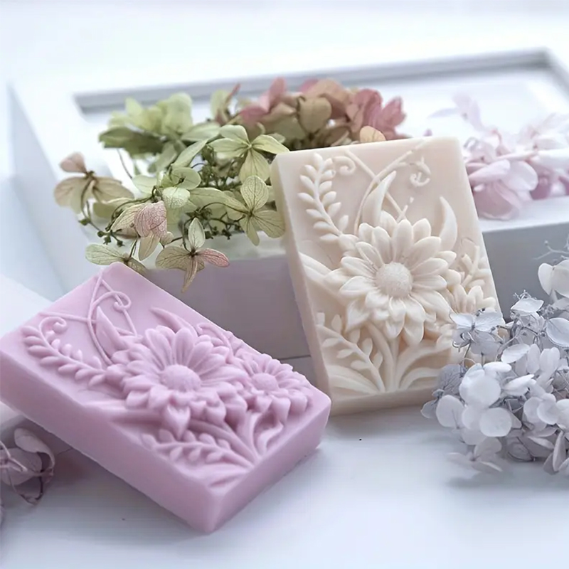 3D Blume Quadrat Seife Silikon – Candle Making Party Bewertung und Preis
