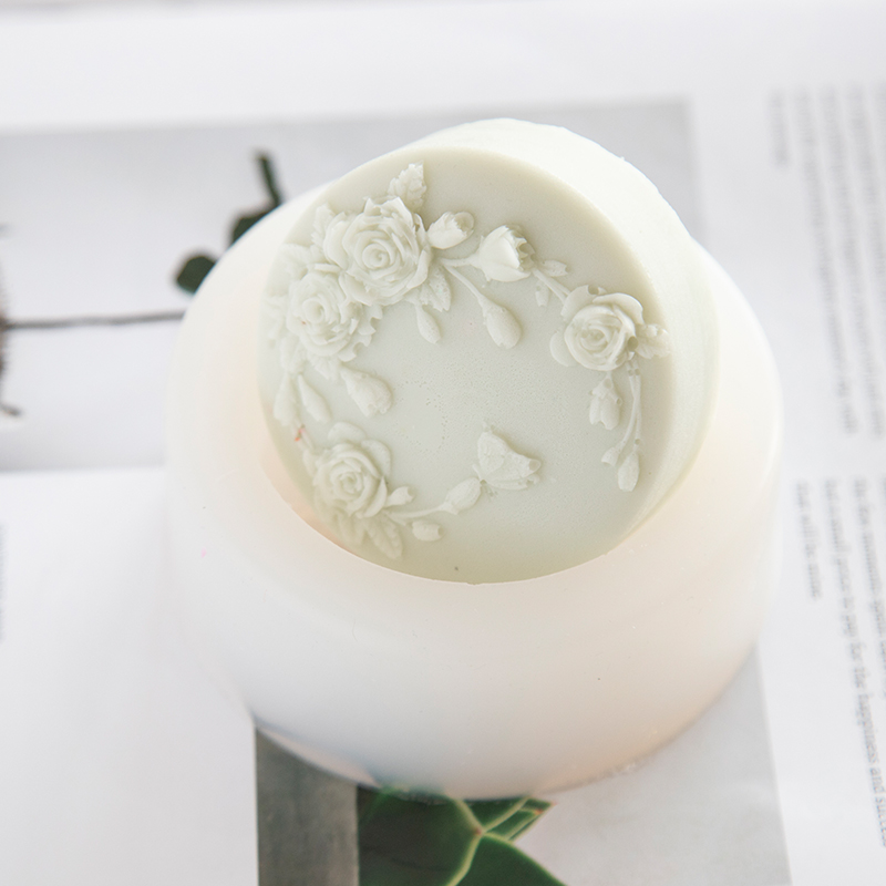 Runde Form Rose Blume handgema – Candle Making Party Bewertung und Preis