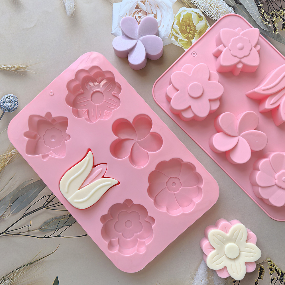 Verschiedene Blumen-Silikonfor – Candle Making Party Bewertung und Preis